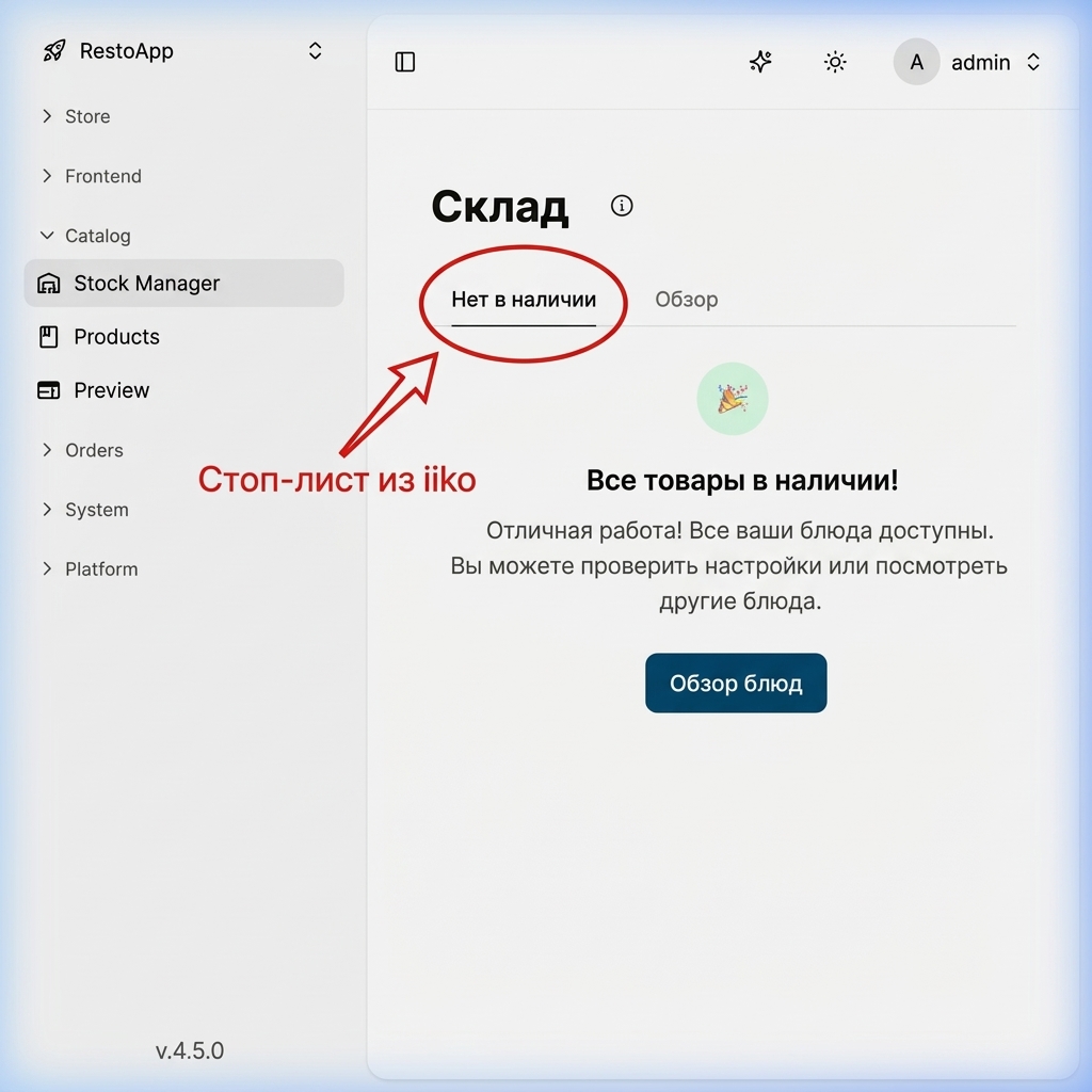 Нет в наличии
